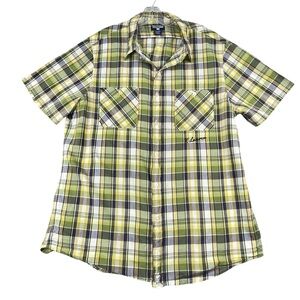 Men's Polo Ralph Lauren Jeans 100% Cotton Short Sleeve Plaid Button Dn XXL‎ 0033